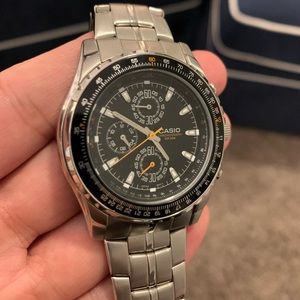Casio Men's Stainless Steel Chronograph Watch